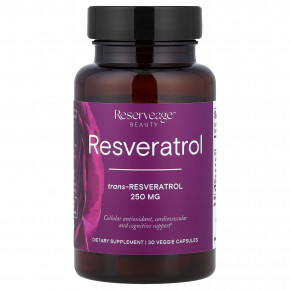 Reserveage Beauty, Ресвератрол, 30 растительных капсул в Москве - eco-herb.ru | фото