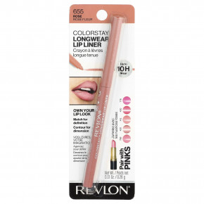 Revlon, Colorstay™, стойкий карандаш для губ, оттенок 655 розовый, 0,28 г (0,01 унции) в Москве - eco-herb.ru | фото