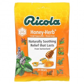 Ricola, Натуральный мед из трав, 24 капли - описание