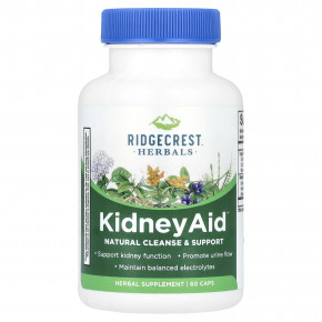 RidgeCrest Herbals, KidneyAid ™, 60 капсул - описание | фото