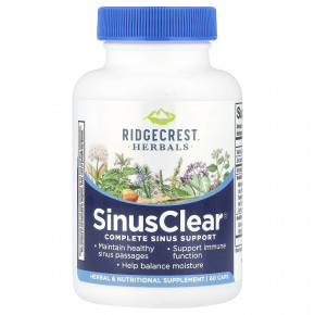 RidgeCrest Herbals, SinusClear___, 60 капсул - описание | фото