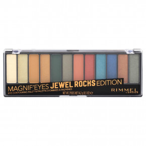 Rimmel London, Magnif'Eyes, палитра для контурирования глаз, оттенок 009 Jewell Rocks, 14,2 г (0,5 унции) - описание