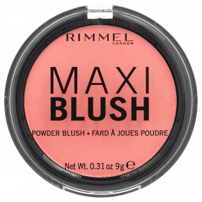 Rimmel London, Maxi Blush, оттенок 001 Third Base, 9 г (0,31 унции) в Москве - eco-herb.ru | фото