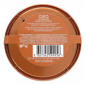 Rimmel London, Natural Bronzer, водостойкая пудра-бронзер, оттенок 020 Sunshine, 14 г (0,49 унции) в Москве - eco-herb.ru | фото