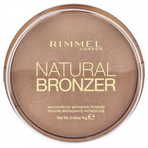 Rimmel London, Natural Bronzer, Waterproof Bronzing Powder, 022 Sun Bronze, 0.49 oz (14 g) - описание | фото