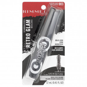 Rimmel London, Scdal Eyes, тушь для ресниц в стиле барокко, оттенок 003 насыщенный черный, 12 мл (0,41 жидк. унции) в Москве - eco-herb.ru | фото