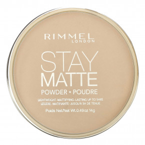 Rimmel London, Stay Matte, легкая матирующая пудра, 004 Sandstorm, 14 г (0,49 унции) в Москве - eco-herb.ru | фото