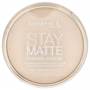 Rimmel London, Stay Matte, Lightweight Mattifying Powder, 011 Creamy Natural, 0.49 oz (14 g) - описание