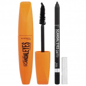 Rimmel London, Verified Eyes, тушь для ресниц с водостойким гелевым карандашом, оттенок 003 насыщенный черный, набор из 2 предметов в Москве - eco-herb.ru | фото