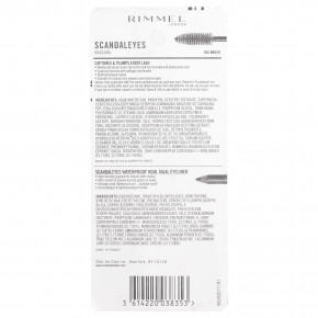 Rimmel London, Verified Eyes, тушь для ресниц с водостойким гелевым карандашом, оттенок 003 насыщенный черный, набор из 2 предметов в Москве - eco-herb.ru | фото