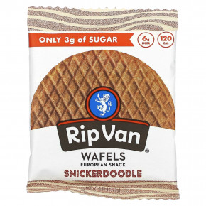 Rip Van Wafels, Snickerdoodle, 4 упаковки по 33 г (1,16 унции) в Москве - eco-herb.ru | фото