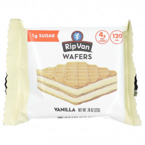 Rip Van Wafels, вафли, с ванильным вкусом, 6 пакетиков по 22 г (0,78 унции) в Москве - eco-herb.ru | фото