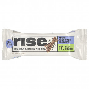 Rise Bar, Protein Bar, веганская подсолнечная корица, 12 батончиков, 60 г (2,1 унции) в Москве - eco-herb.ru | фото