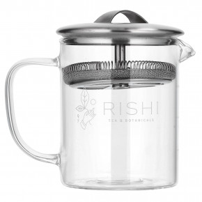 Rishi Tea, Simple Brew ™, заварочный чайник из боросиликатного стекла, 400 мл (13,5 жидк. Унции) (Товар снят с продажи) в Москве - eco-herb.ru | фото