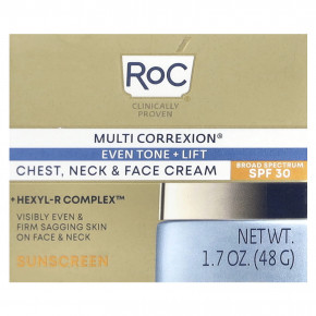 RoC, Multi Correxion®, Even Tone + Lift, крем для груди, шеи и лица, SPF 30, 48 г (1,7 унции) в Москве - eco-herb.ru | фото