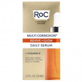 RoC, Multi Correxion, Revive + Glow, ежедневная сыворотка с витамином C, 30 мл (1 жидк. унц.) в Москве - eco-herb.ru | фото