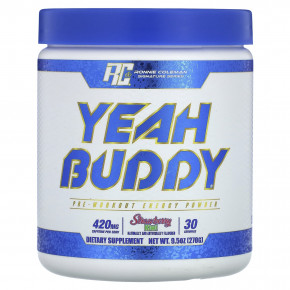 Ronnie Coleman, Signature Series, Yeah Buddy, энергетический порошок перед тренировкой, клубника и киви, 270 г (9,5 унции) в Москве - eco-herb.ru | фото