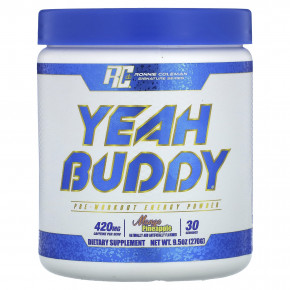 Ronnie Coleman, Signature Series, Yeah Buddy, энергетический порошок перед тренировкой, манго и ананас, 270 г (9,5 унции) - описание