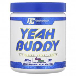 Ronnie Coleman, Signature Series, Yeah Buddy, энергетический порошок перед тренировкой, вишневый лаймад, 270 г (9,5 унции) в Москве - eco-herb.ru | фото