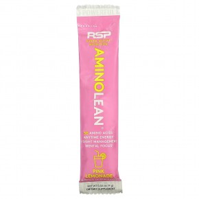 RSP Nutrition, AminoLean, Pink Lemonade, 1 Stick Pack, 0.56 oz (9 g) в Москве - eco-herb.ru | фото
