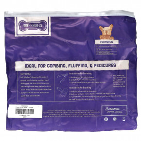 Ruff 'N Ruffus, Набор для ухода за кошками и собаками, щетка-щетка и кусачки для ногтей, фиолетовый, 1 щетка, 1 кусачки для ногтей в Москве - eco-herb.ru | фото