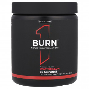 Rule One Proteins, Burn ™, Thermo Weight Management, арбуз, 210 г (7,41 унции) - описание | фото