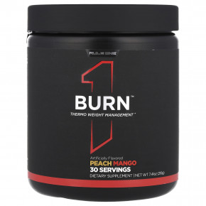 Rule One Proteins, Burn ™, Thermo Weight Management, персик и манго, 210 г (7,41 унции) - описание | фото