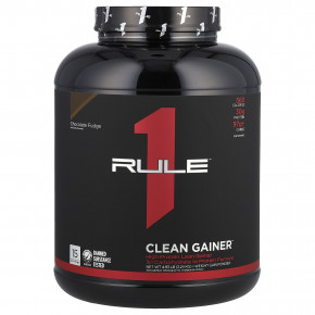 Rule One Proteins, Clean Gainer, шоколадная помадка, 2,24 кг (4,93 фунта) - описание | фото