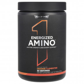 Rule One Proteins, Energized Amino, аминокислоты, апельсин и клементин, 270 г (9,52 унции) - описание | фото