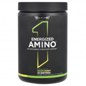 Rule One Proteins, Energized Amino, аминокислоты, кислые конфеты, 270 г (9,52 унции) в Москве - eco-herb.ru | фото