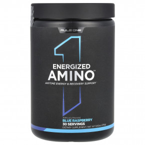 Rule One Proteins, Energized Amino, аминокислоты, со вкусом голубой малины, 270 г (9,52 унции) - описание