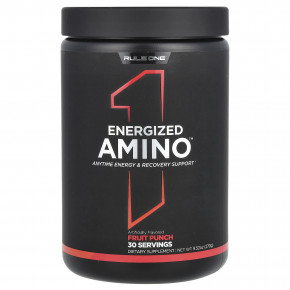 Rule One Proteins, Energized Amino, фруктовый пунш, 270 г (9,52 унции) - описание | фото