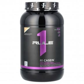 Rule One Proteins, R1 Casein, протеиновая смесь для приготовления напитка, печенье и крем, 891 г (1,96 фунта) в Москве - eco-herb.ru | фото