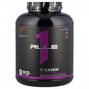 Rule One Proteins, R1 Casein, протеиновая смесь для приготовления напитка, со вкусом шоколадной помадки, 1,82 кг (4,01 фунта) в Москве - eco-herb.ru | фото