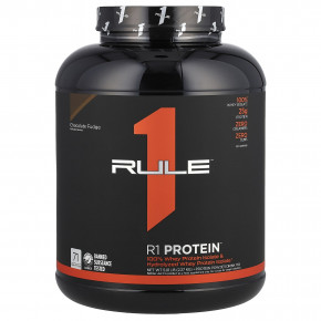 Rule One Proteins, R1, протеиновая смесь для приготовления напитка, со вкусом шоколадной помадки, 2,27 кг (5,01 фунта) - описание