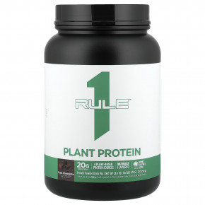 Rule One Proteins, растительный протеин, со вкусом темного шоколада, 670 г (1,48 фунта) - описание | фото