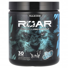 Rule One Proteins, Roar, Ferocious предтренировочный комплекс, со вкусом голубой малины, 300 г (10,58 унции) - описание