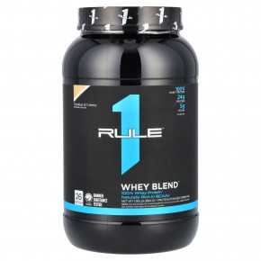 Rule One Proteins, Whey Blend, протеиновая смесь для приготовления напитка, печенье и крем, 884 г (1,95 фунта) - описание