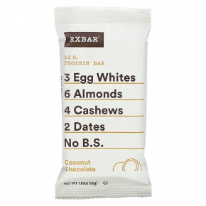 RXBAR, Протеиновый батончик, кокосовый шоколад, 12 батончиков, 52 г (1,83 унции) в Москве - eco-herb.ru | фото