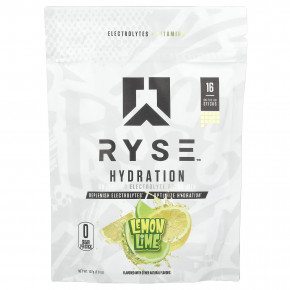 RYSE, Hydration, электролитная смесь для приготовления на вынос, лимон и лайм, 16 стиков по 6,7 г (0,24 унции) в Москве - eco-herb.ru | фото