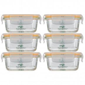 Sage Spoonfuls, Жесткие стеклянные баночки для детского питания, 6 упаковок по 120 мл (4 унции) (Товар снят с продажи) в Москве - eco-herb.ru | фото