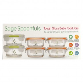 Sage Spoonfuls, Комбинированный пакет из прочного стекла, 6 шт. в Москве - eco-herb.ru | фото