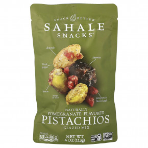 Sahale Snacks, глазированная смесь, натуральные гранат и фисташки, 113 г (4 унции) - описание | фото