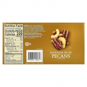 Sahale Snacks, глазированная смесь, со вкусом банана и рома, 9 пакетиков по 42,5 г (1,5 унции) в Москве - eco-herb.ru | фото