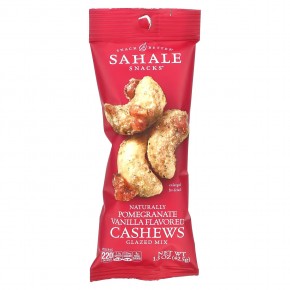 Sahale Snacks, Глазированные орехи, кешью с гранатом + ваниль, 9 пачек по 1,5 унции (42,5 г) в Москве - eco-herb.ru | фото