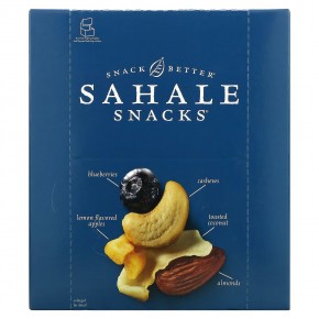 Sahale Snacks, смесь миндаля, орехов и сухофруктов, ягодный макарун, 9 пакетиков по 42,5 г (1,5 унции) в Москве - eco-herb.ru | фото