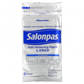 Salonpas, Болеутоляющие, большие, 6 шт. в Москве - eco-herb.ru | фото