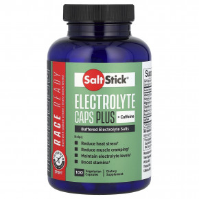 SaltStick, Electrolyte Caps Plus Caffeine, 100 Vegetarian Capsules в Москве - eco-herb.ru | фото