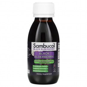Sambucol, Черная бузина, иммунный сироп, 16,720 мг, 120 мл (4 жидк. Унции) в Москве - eco-herb.ru | фото