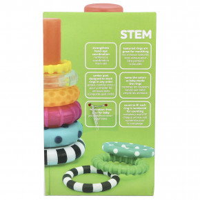 Sassy, Stack of Circles ™, кольцевой укладчик, от 6 месяцев, набор из 10 предметов в Москве - eco-herb.ru | фото